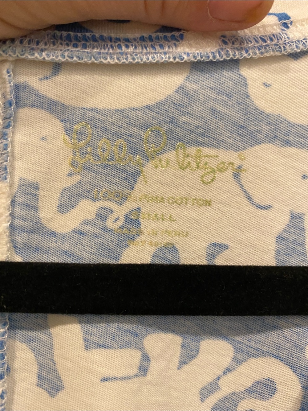 Lilly Pulitzer Blue and White Elephant-Print V-Neck Midi Dress - Picture 2 of 6